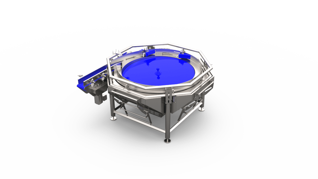 Vue 3D d'une table tournante